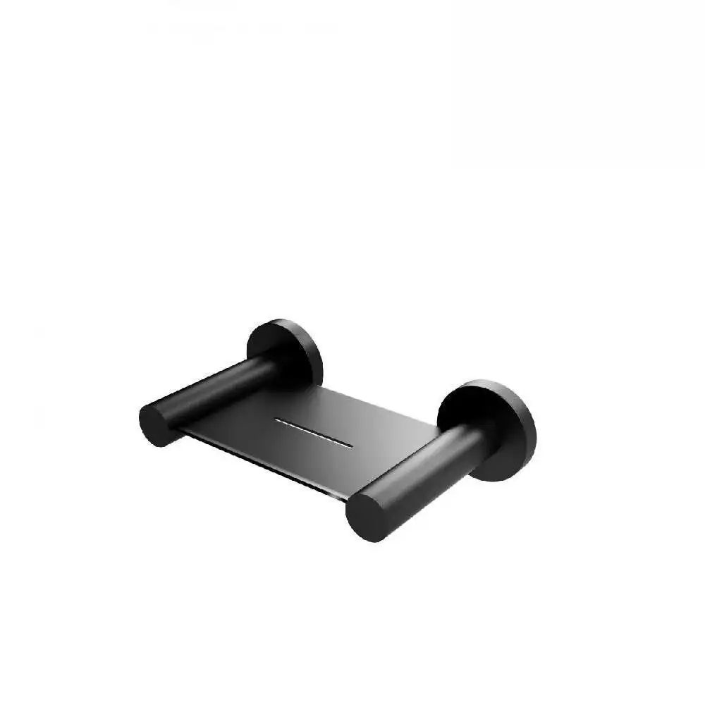 Phoenix Radii Soap Dish Round Plate Matte Black RA895 MB