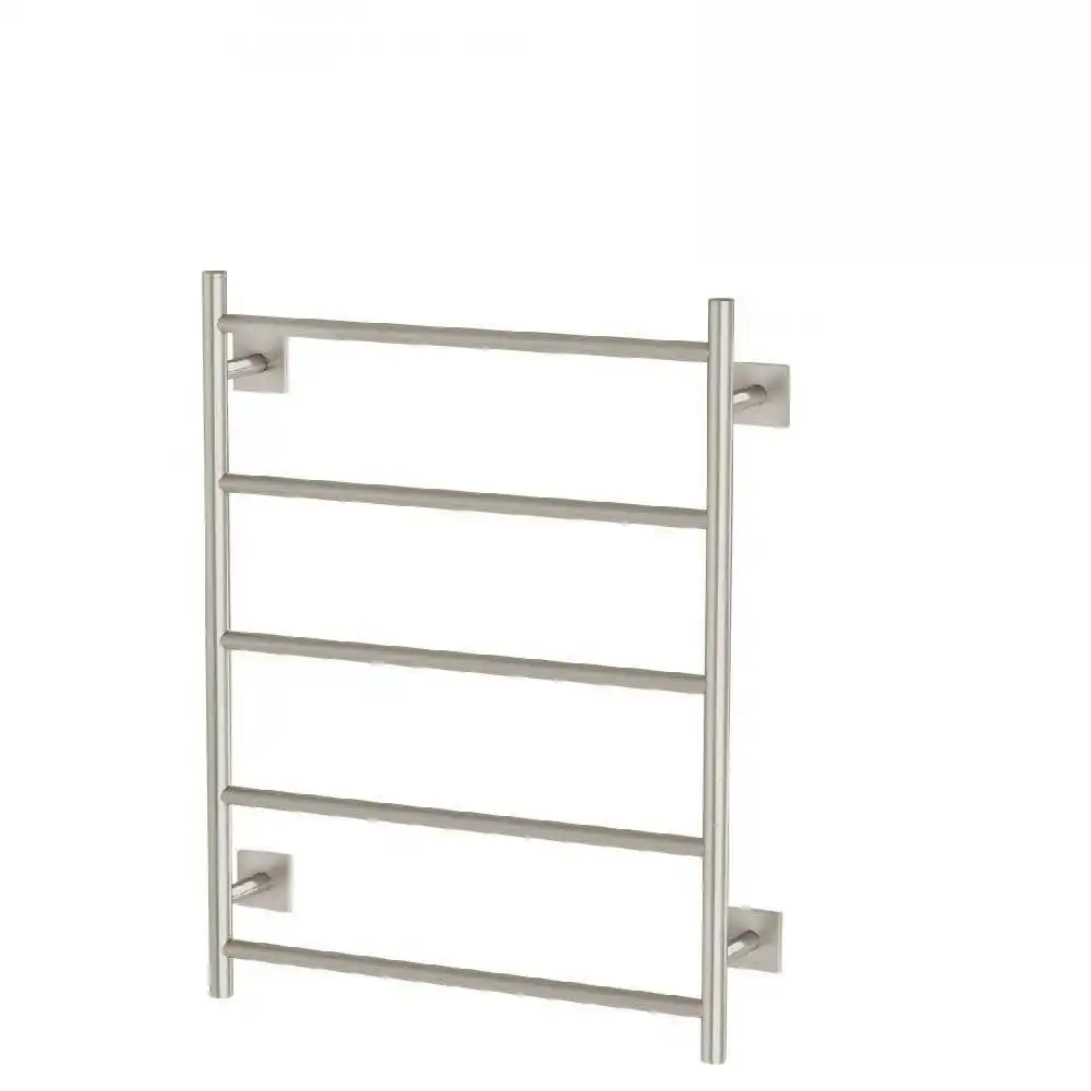 Phoenix Radii Heated Towel Ladder 550 x 740mm Square Plate Brushed Nickel RS8750 BN