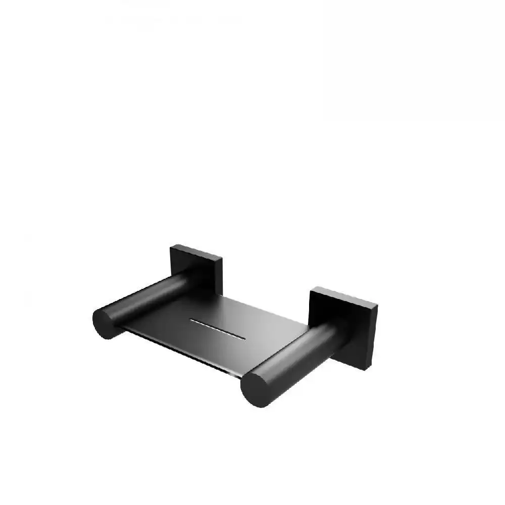 Phoenix Radii Soap Dish Square Plate Matte Black RS895 MB