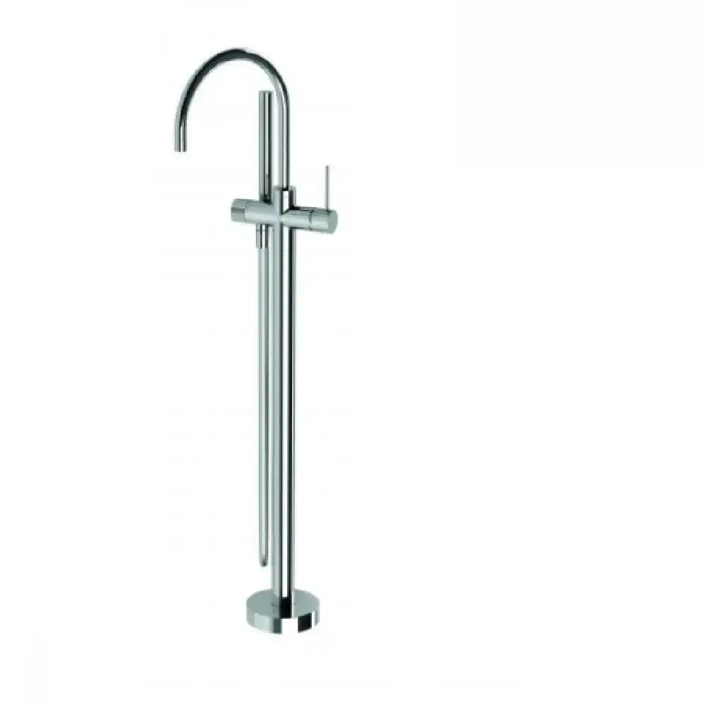 Phoenix Vivid Slimline Floor Mounted Bath Mixer with Hand Shower Chrome VS7451-00