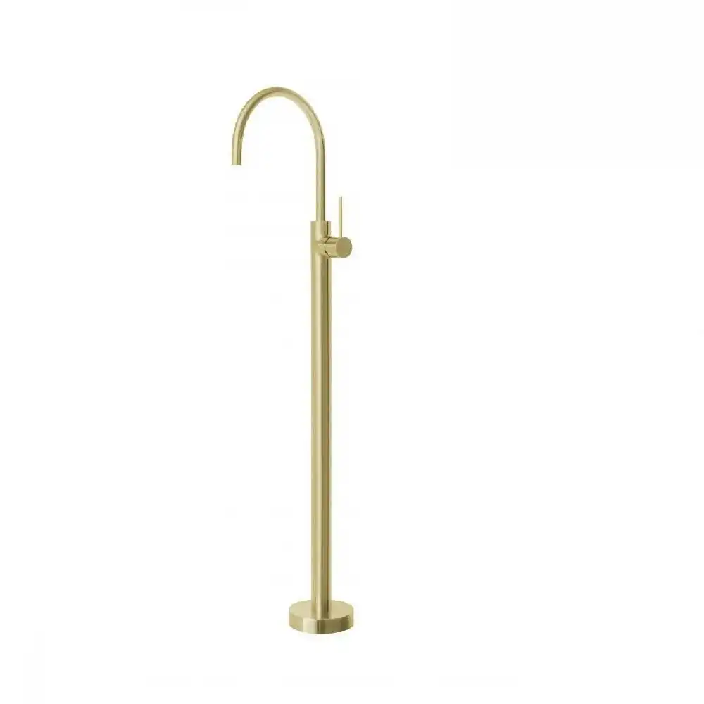 Phoenix Vivid Slimline Floor Mounted Bath Mixer Brushed Gold VS745-12