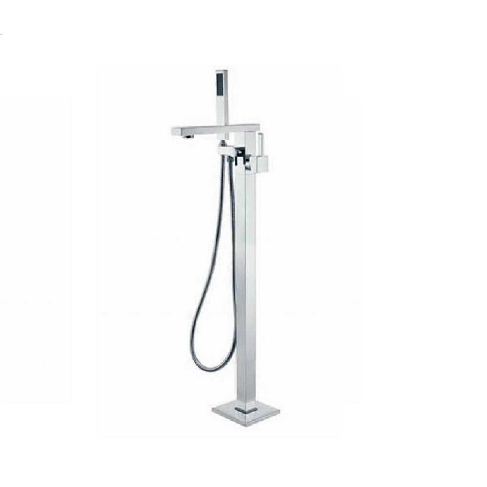 Fienza Jet Floor Mounted Bath Mixer and Shower head Chrome 217113