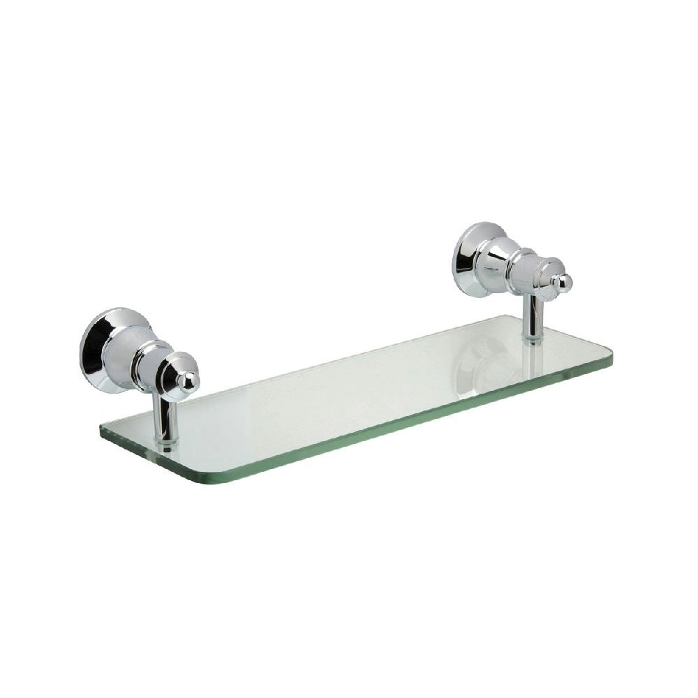 Fienza Lillian Glass Shelf Chrome 81007