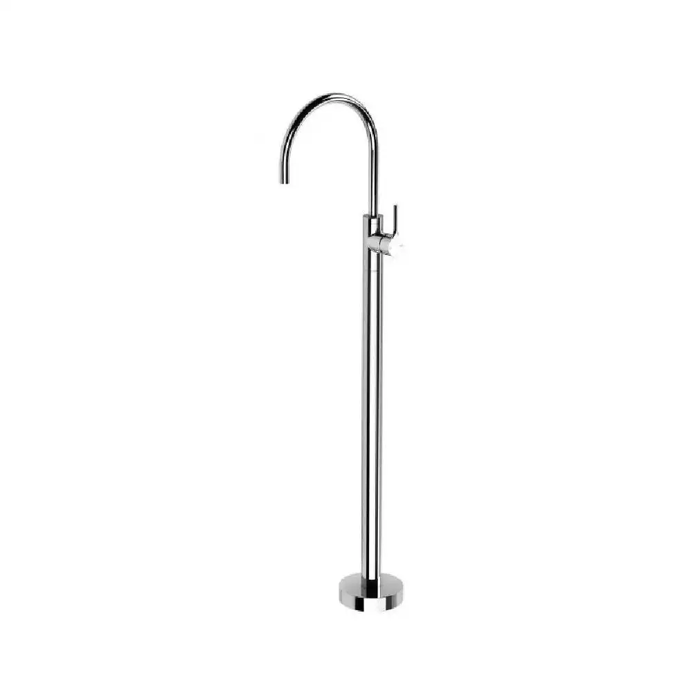 Phoenix Vivid Slimline Oval Floor Mounted Bath Mixer Chrome VV745-00