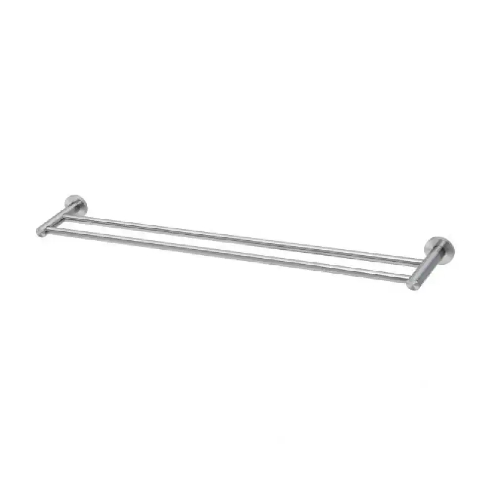 Phoenix Radii SS 316 Double Towel Rail Round Plate 800mm Stainless Steel RA812-51