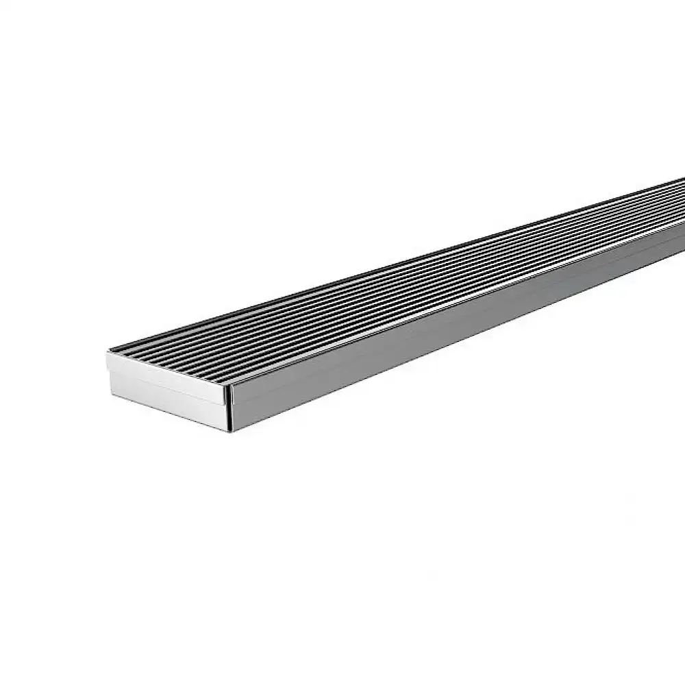 Phoenix Flat Channel Drain HG 75 x 900mm Outlet 45mm Stainless Steel 200-2131-51