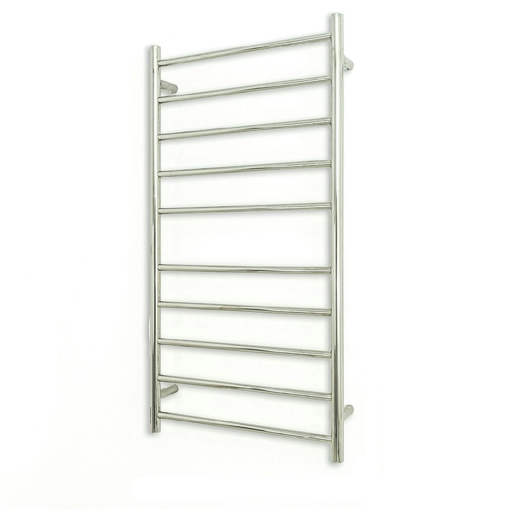 Radiant Polished 600 x 1100mm Round Heated Towel Rail (Right Wiring) RTR02RIGHT