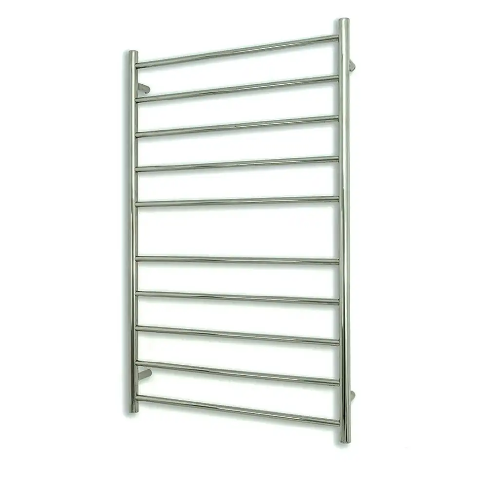 Radiant Polished 750 x 1200mm Round Heated Towel Rail (Left Wiring) RTR04LEFT