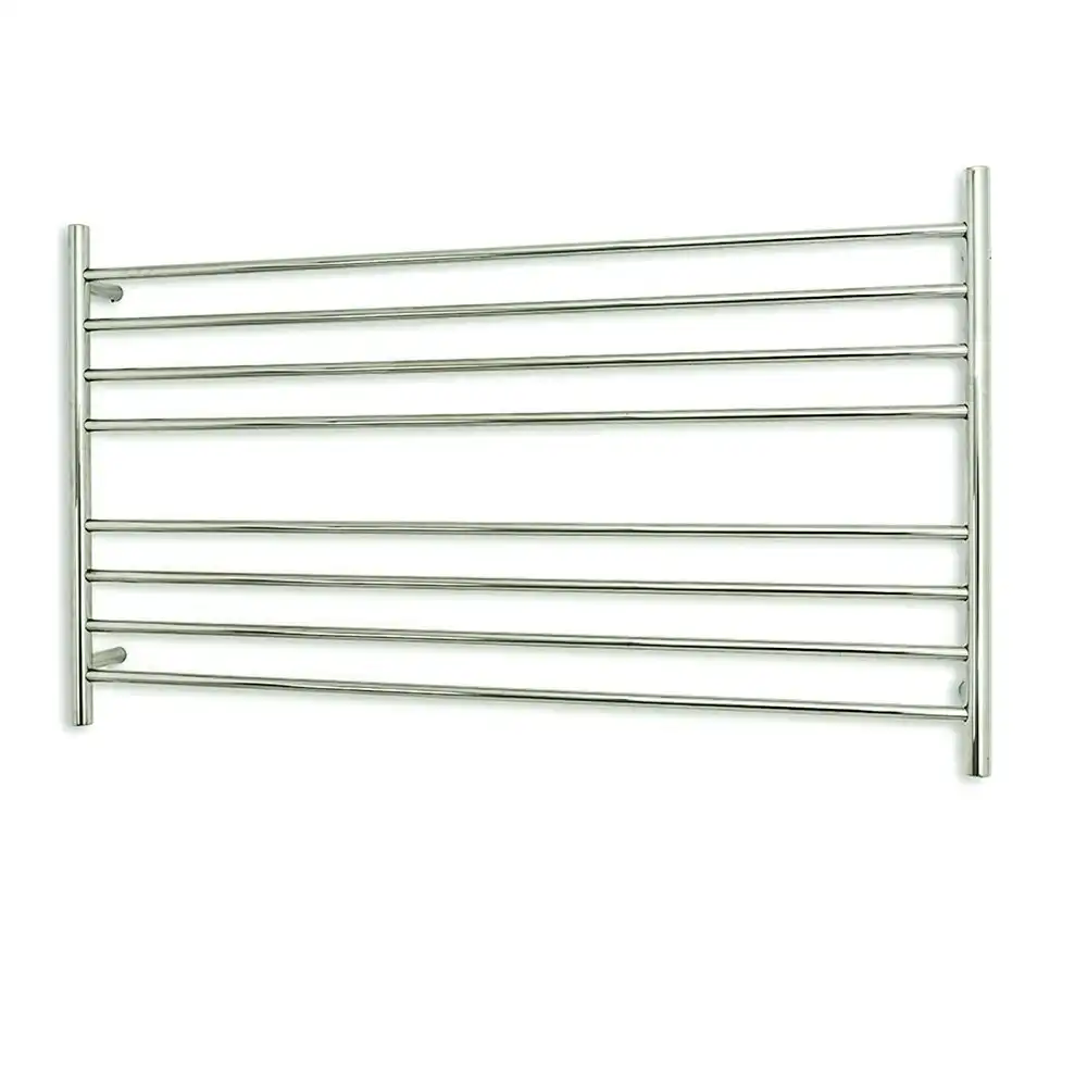 Radiant Polished 1300 x 750mm Round Heated Towel Rail (Right Wiring) RTR09RIGHT