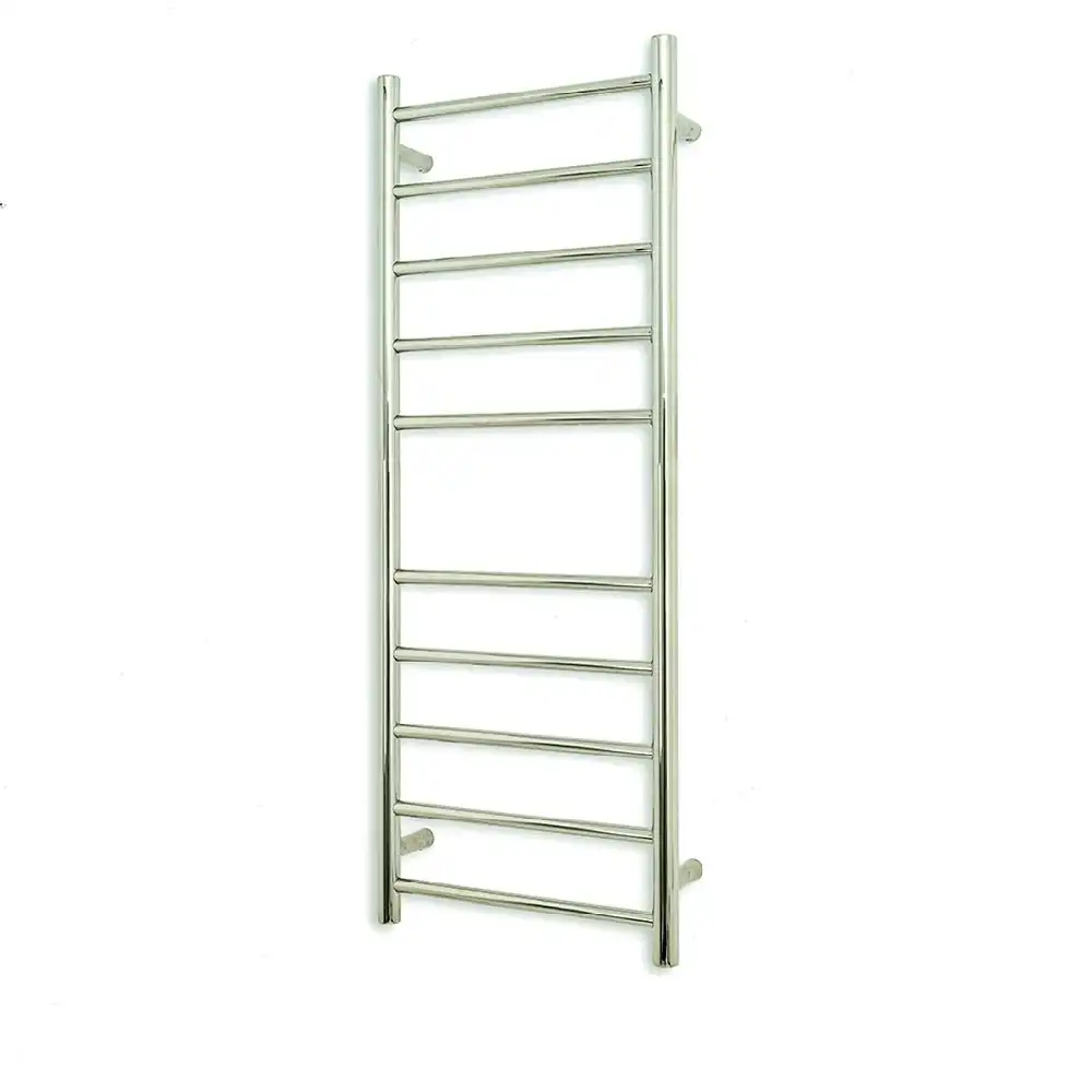 Radiant Polished 430 x 1100mm Round Heated Towel Rail (Right Wiring) RTR430RIGHT