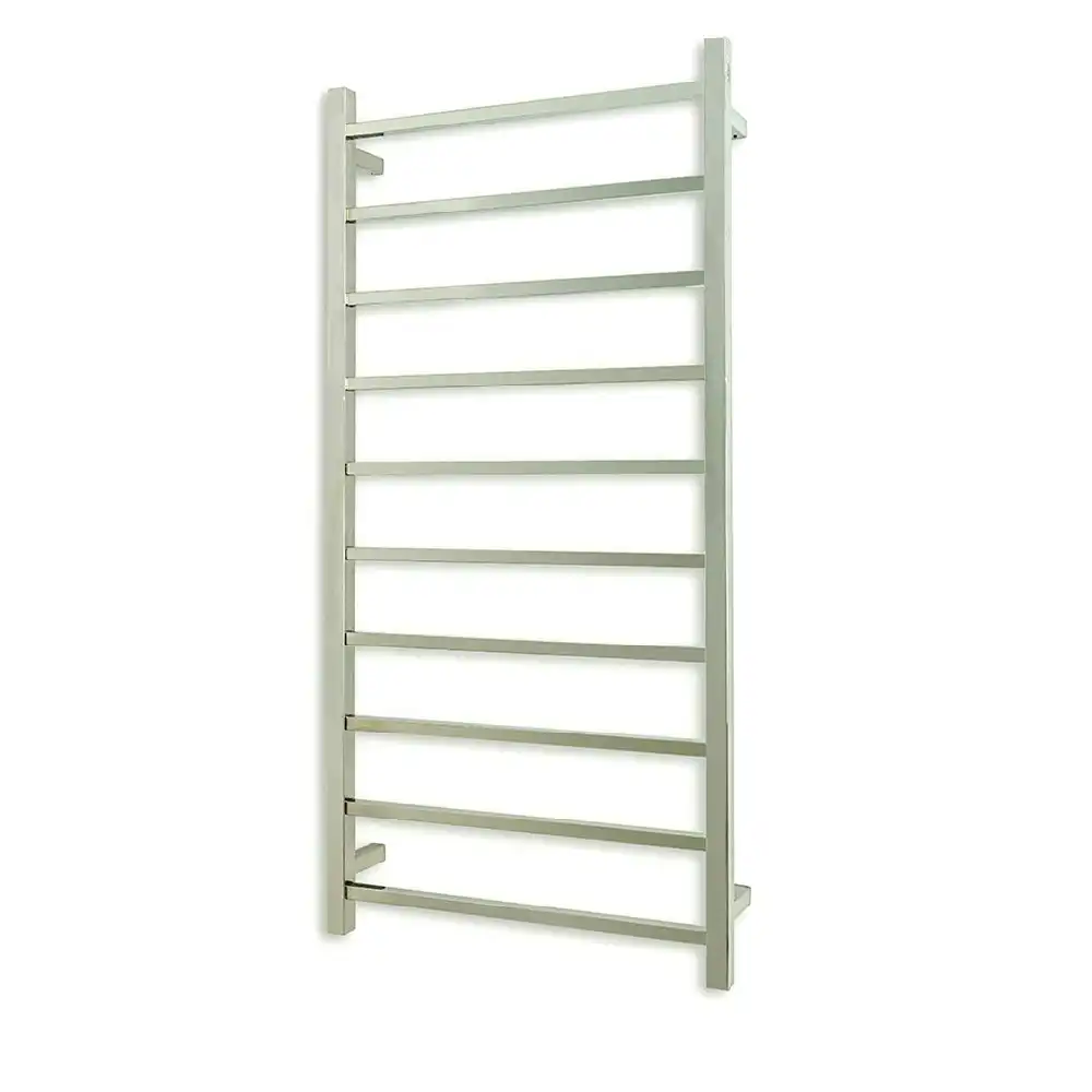 Radiant Polished 600 x 1200mm Square Heated Towel Rail (Right Wiring) STR02RIGHT