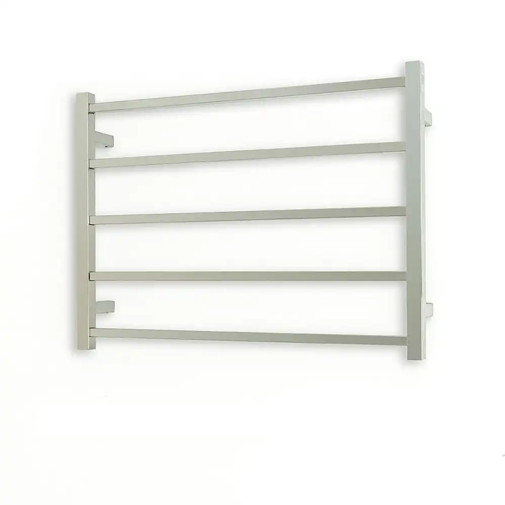 Radiant Polished 750 x 550mm Square Heated Towel Rail (Right Wiring) STR03RIGHT