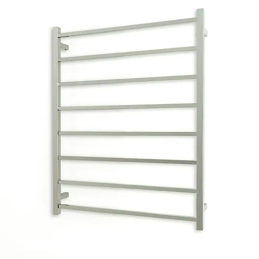 Radiant Polished 800 x 1000mm Square Heated Towel Rail (Left Wiring) STR05LEFT