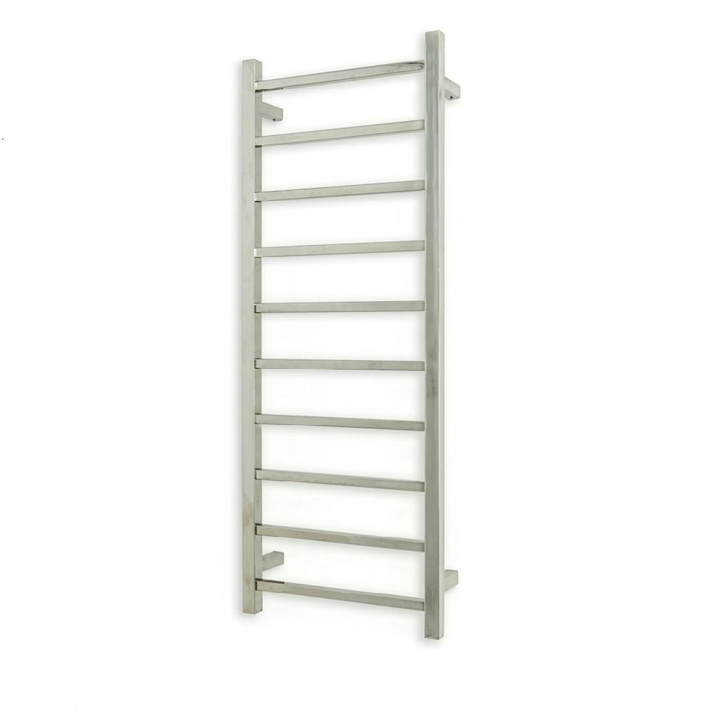 Radiant Polished 430 x 1100mm Square Heated Towel Rail (Right Wiring) STR430RIGHT