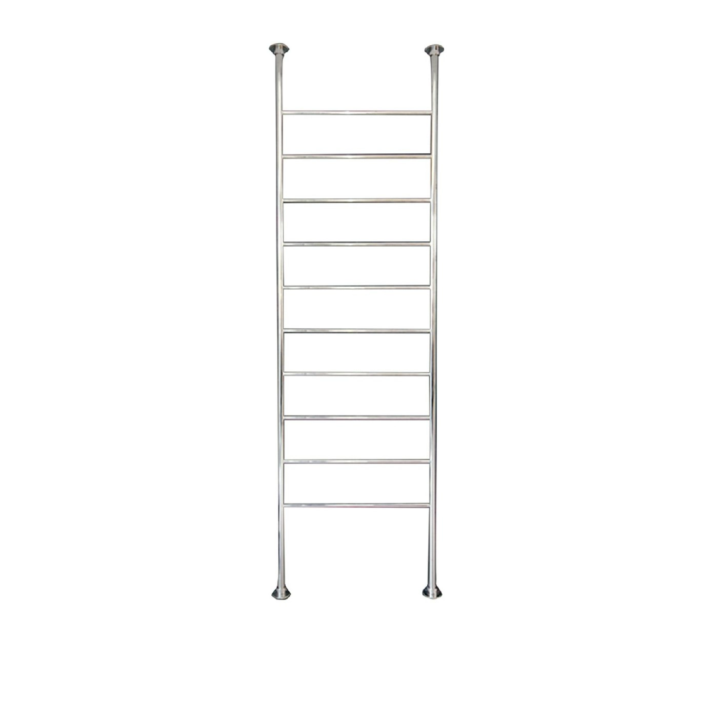 Radiant 500 x 2500mm Round Floor Ceiling Heated Towel Rail Polished FC-2500X500