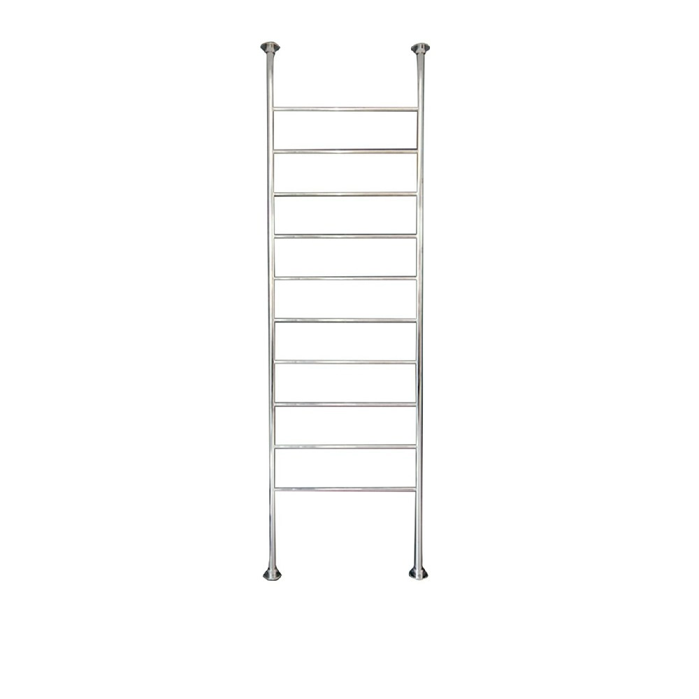 Radiant 700 x 2500mm Round Floor Ceiling Heated Towel Rail Polished FC-2500X700