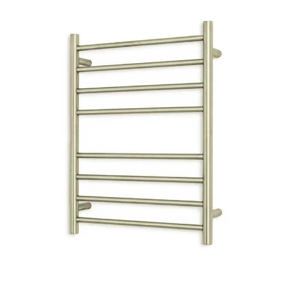 Radiant Brushed Nickel 530 x 700mm Round Heated Towel Rail (Left Wiring) BN-RTR530LEFT