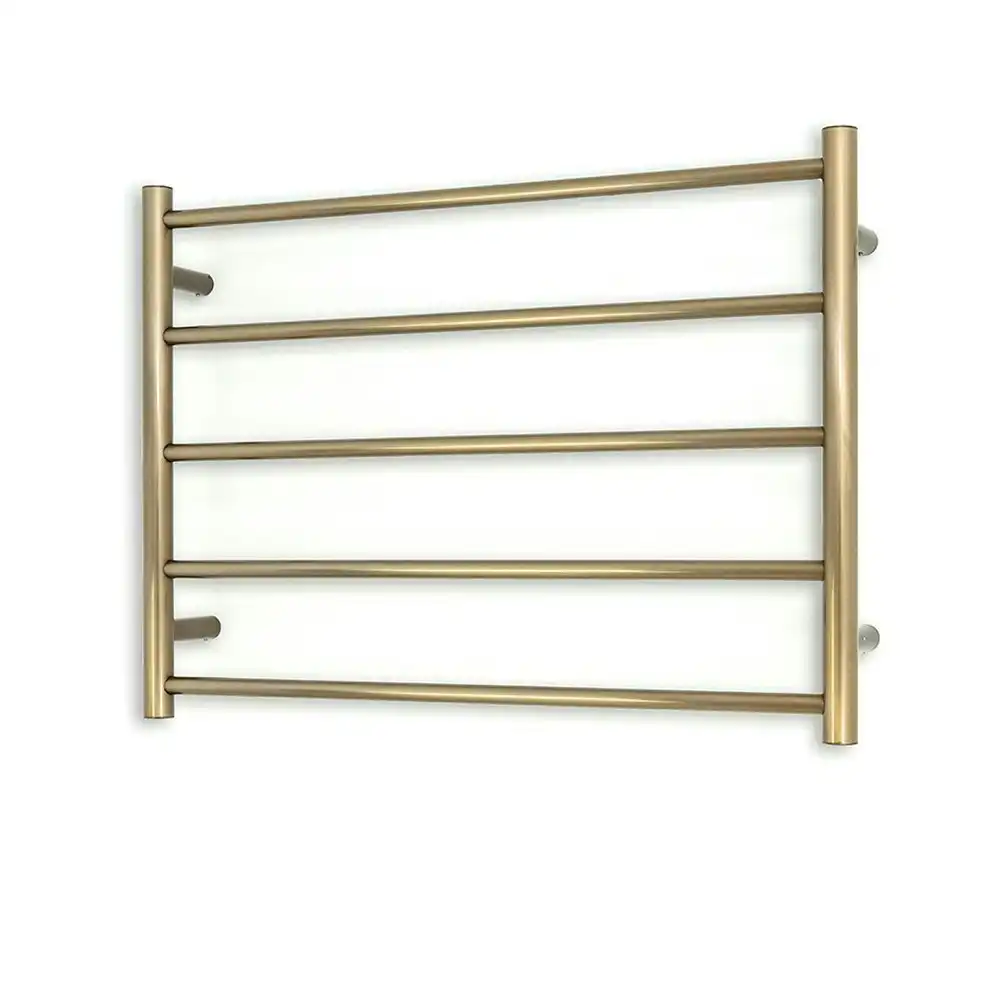 Radiant Gloss Bronze 750 x 550mm Round Heated Towel Rail (Right Wiring) GB-RTR03RIGHT