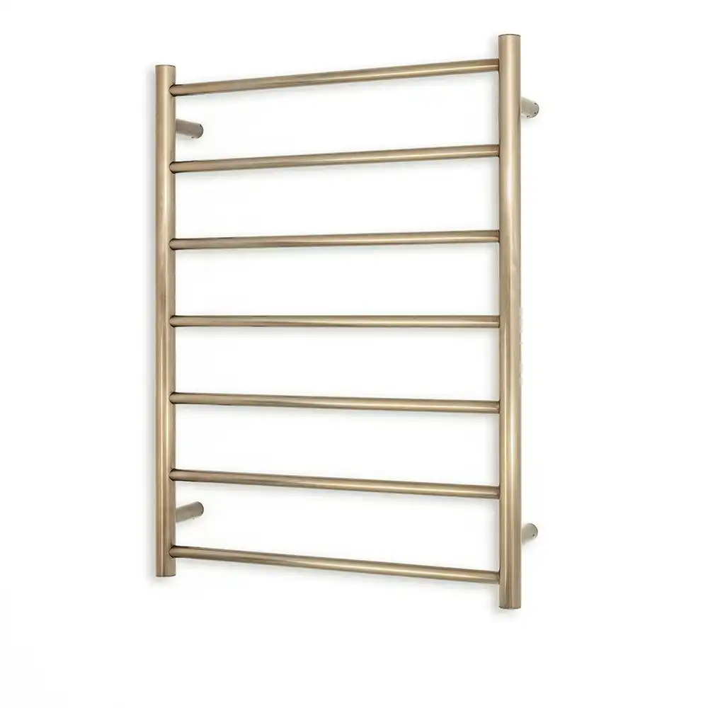 Radiant Champagne 600 x 800mm Round Heated Towel Rail (Right Wiring) CH-RTR01RIGHT