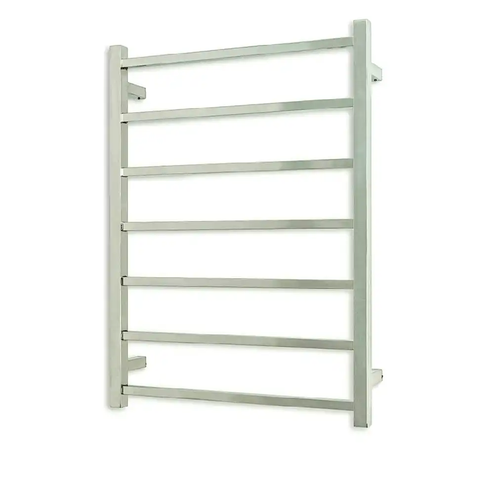 Radiant Low Voltage Polished 600 x 800mm Square Heated Towel Rail (Right Wiring) 12V-STR01RIGHT