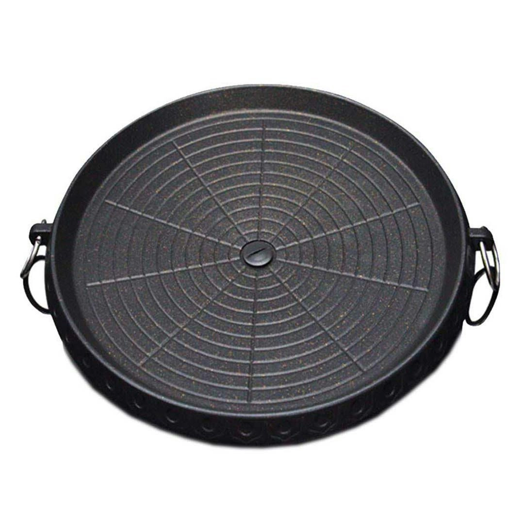 Soga Portable Korean BBQ Butane Gas Stove Stone Grill Plate Non Stick Coated Round