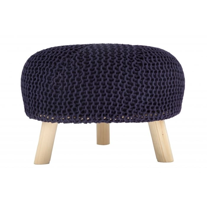 Ava Stool NAVY  14''x20''