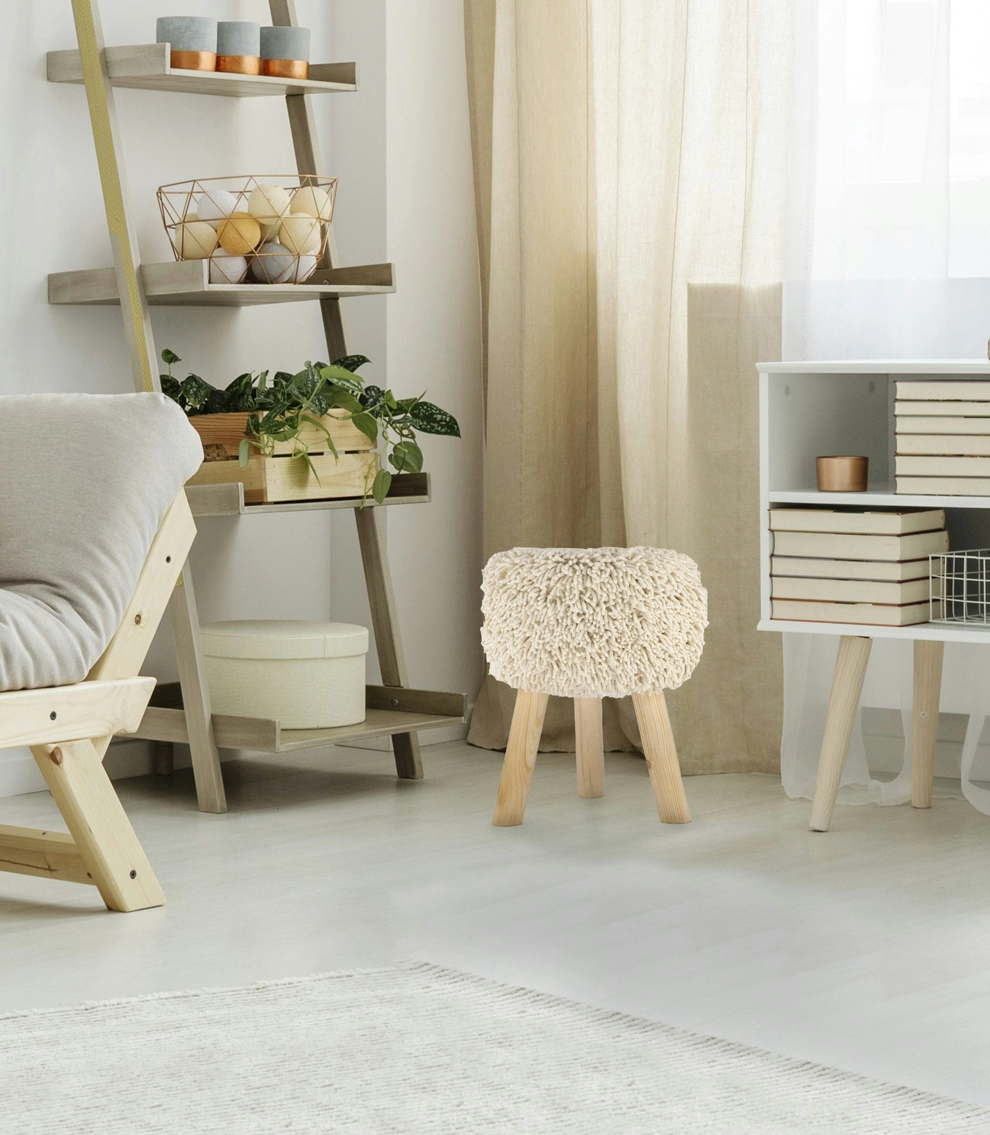 Ava Stool IVORY