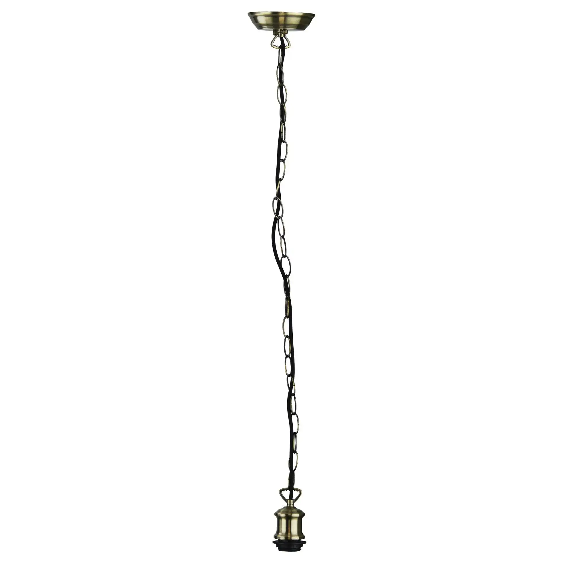 ALBANY CHAIN Pendant Light 170cm Vintage Chain Suspension Antique Brass
