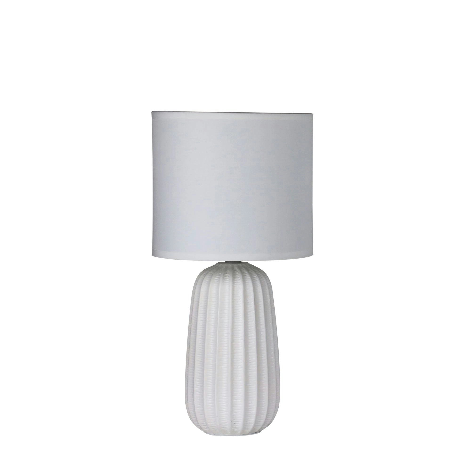 BENJY.20 White Ceramic Table Lamp