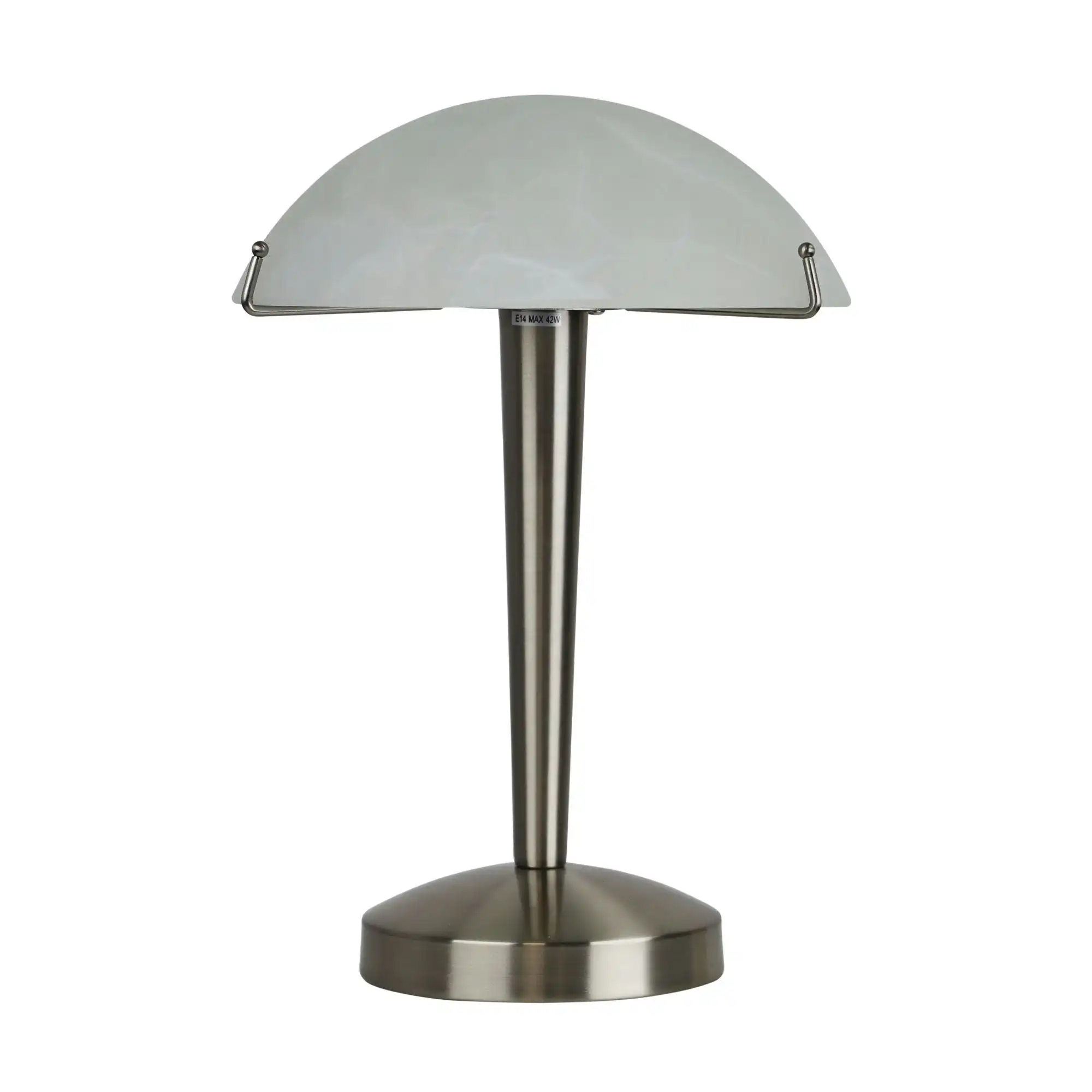 RUBY ON-OFF Brushed Chrome Touch Lamp