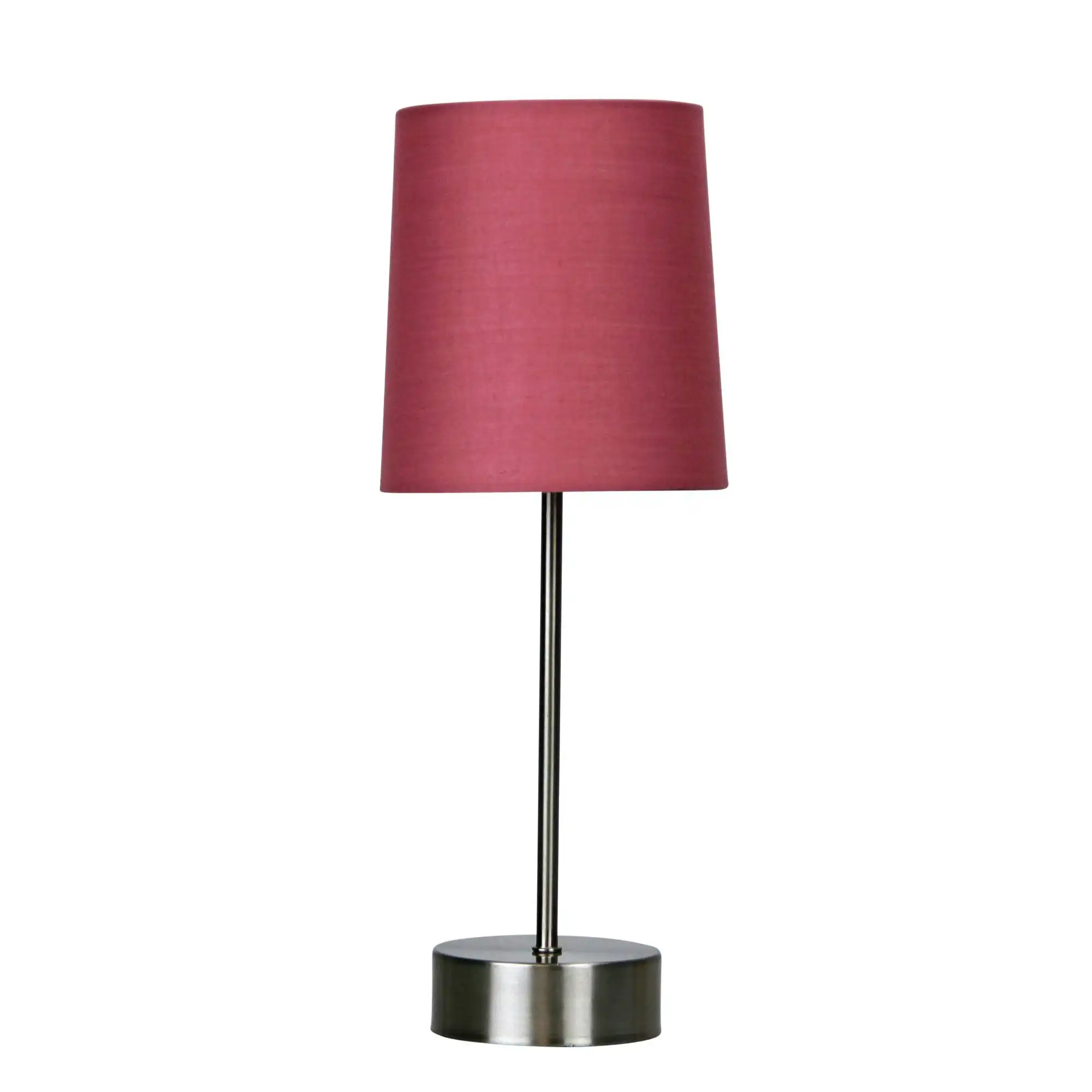 Lancet ON-OFF Touch Lamp Pink Shade