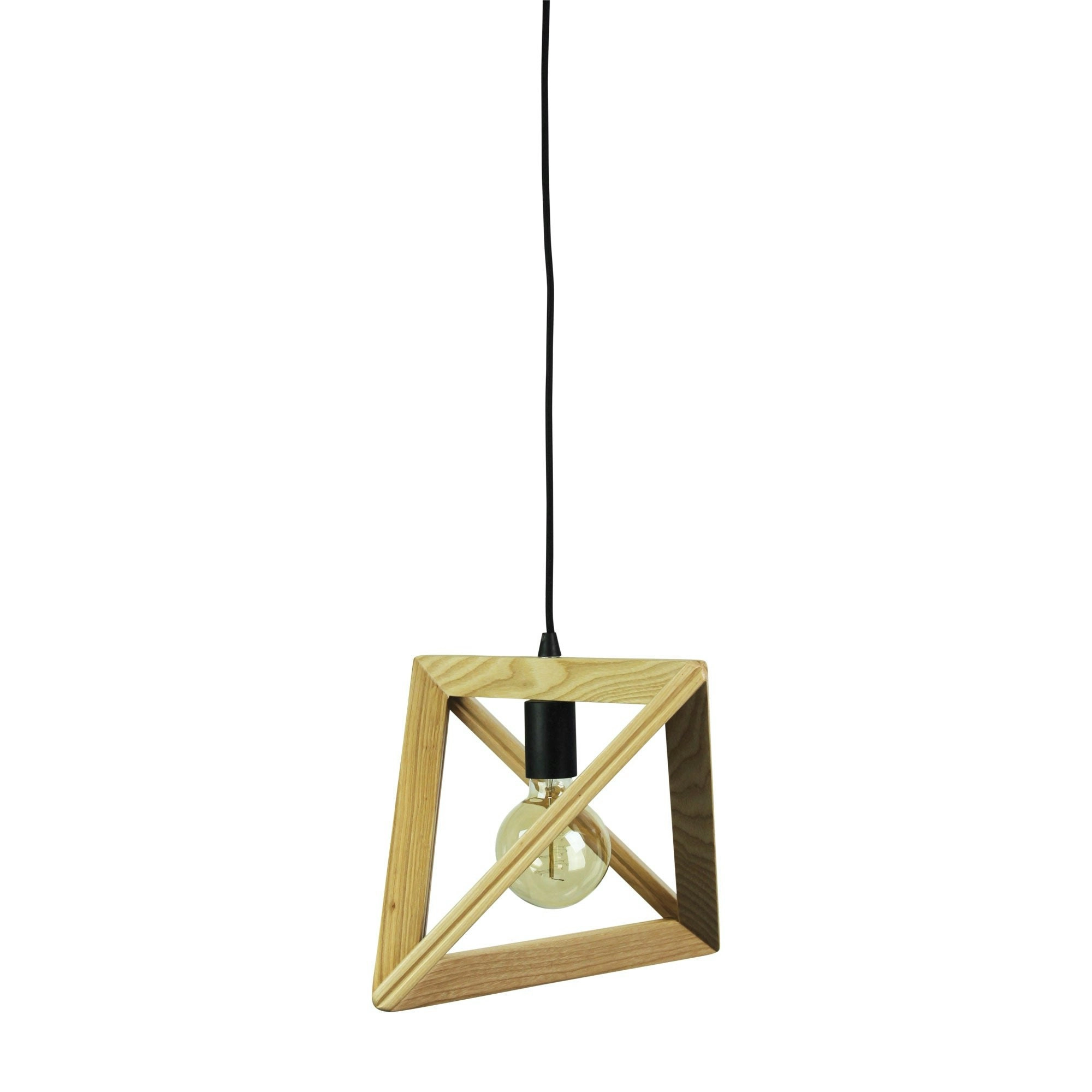 TRAP II Geometric Scandi Timber Pendant