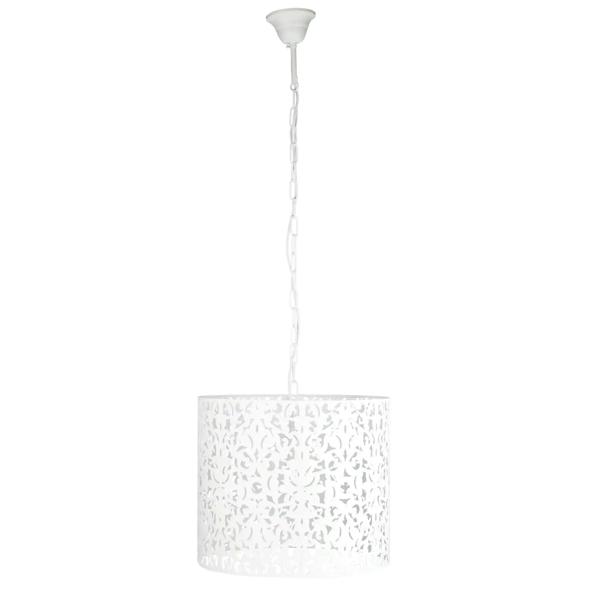 VICKY 35 Laser Cut Metal Pendant White