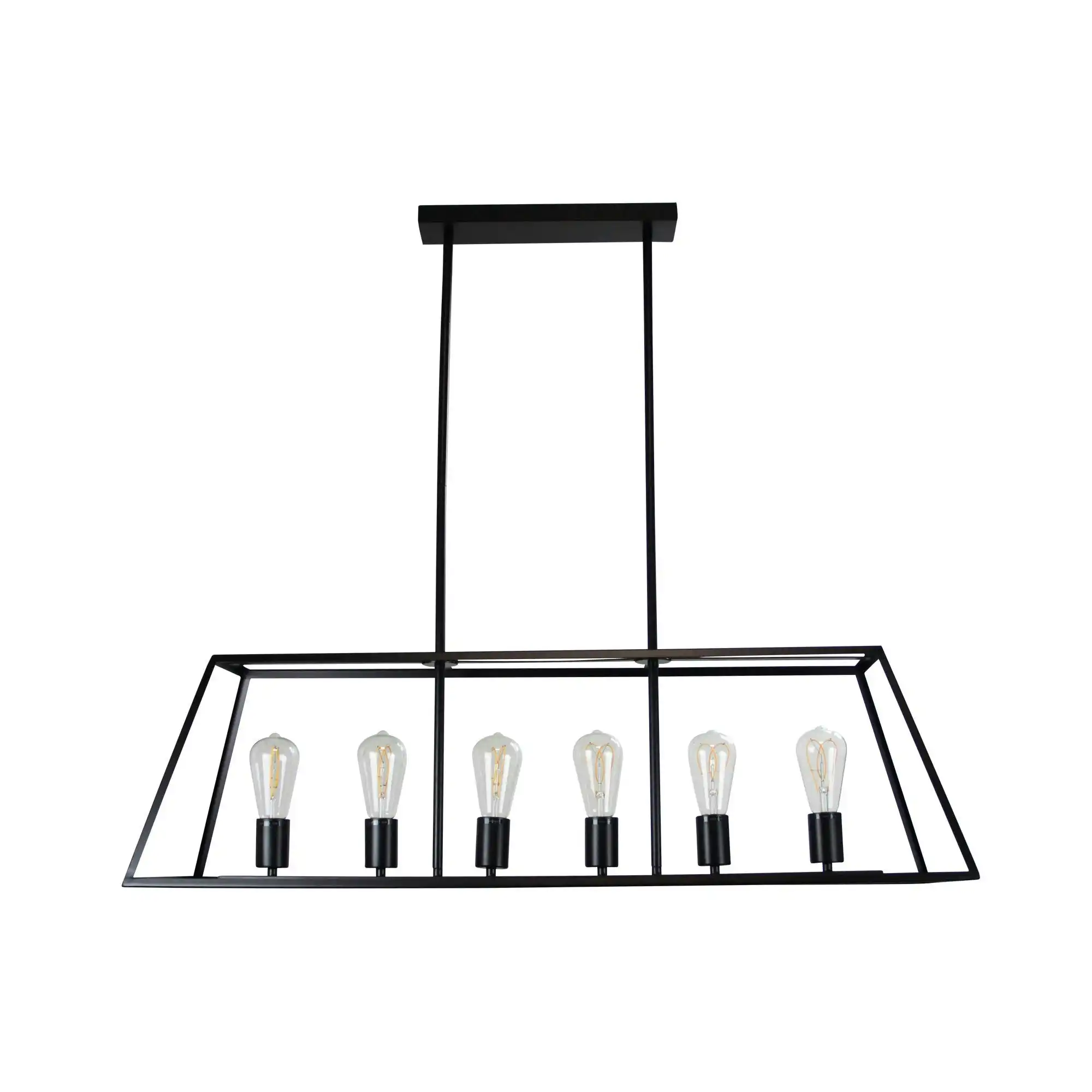 SOUTHPORT.100 6 Light Urban Retro Pendant Black