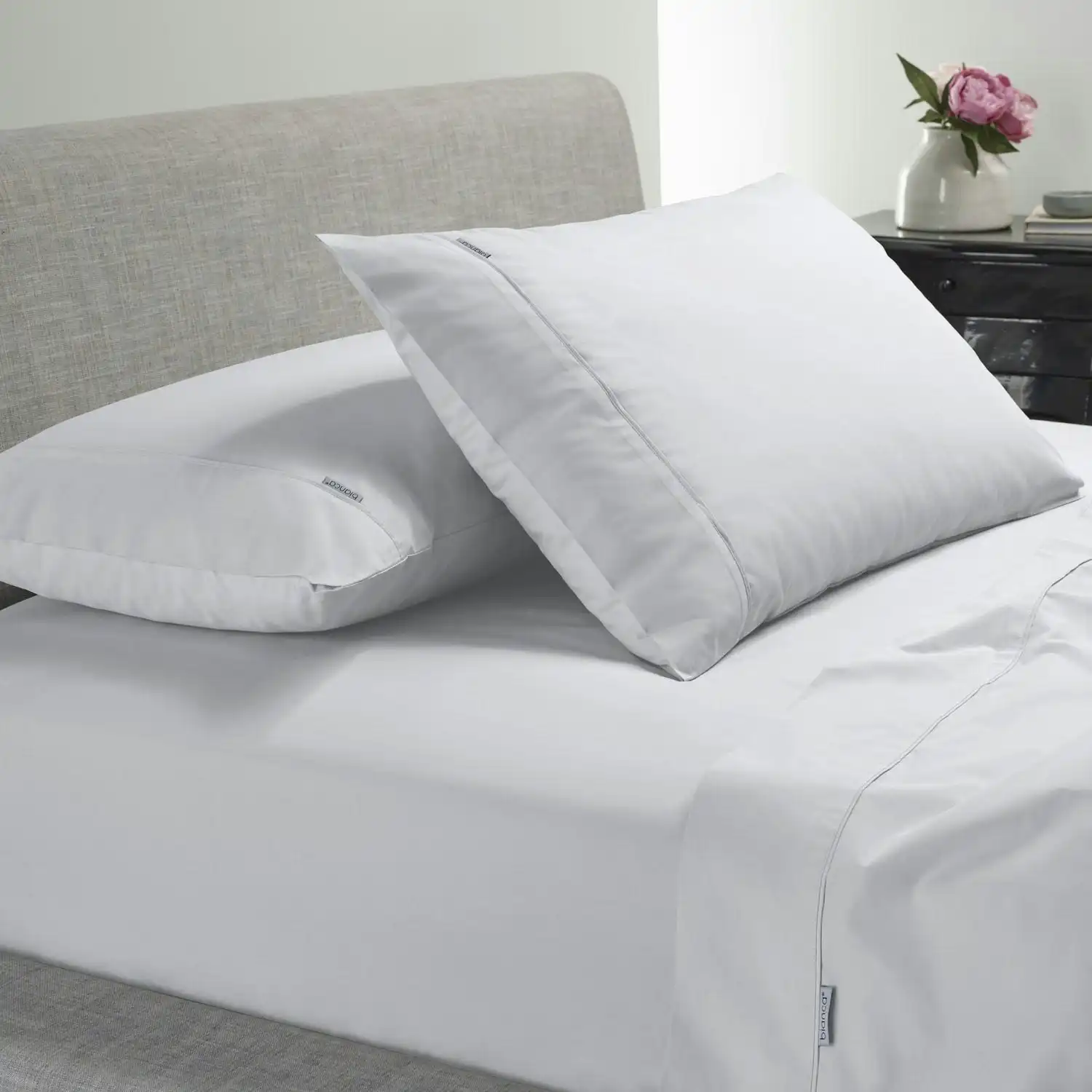 Bianca Bedding Natural Sleep Recycled Cotton and Bamboo Sheet Set - White
