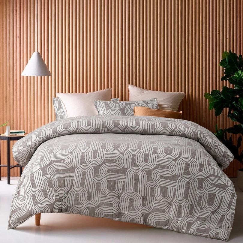 Accessorize Brent Jacquard Quilt Cover Set