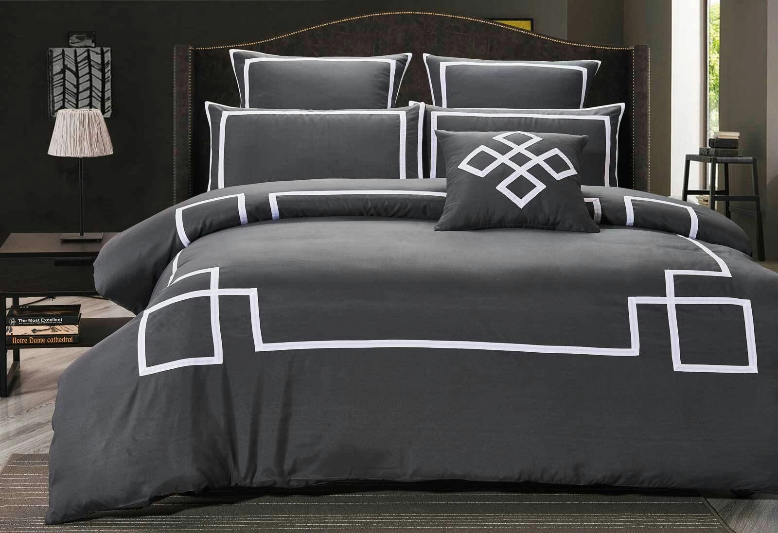 Luxton Burgess Charcoal Quilt Cover Set