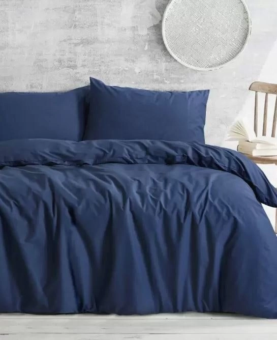 Amsons Deep Blue Quilt Cover Set