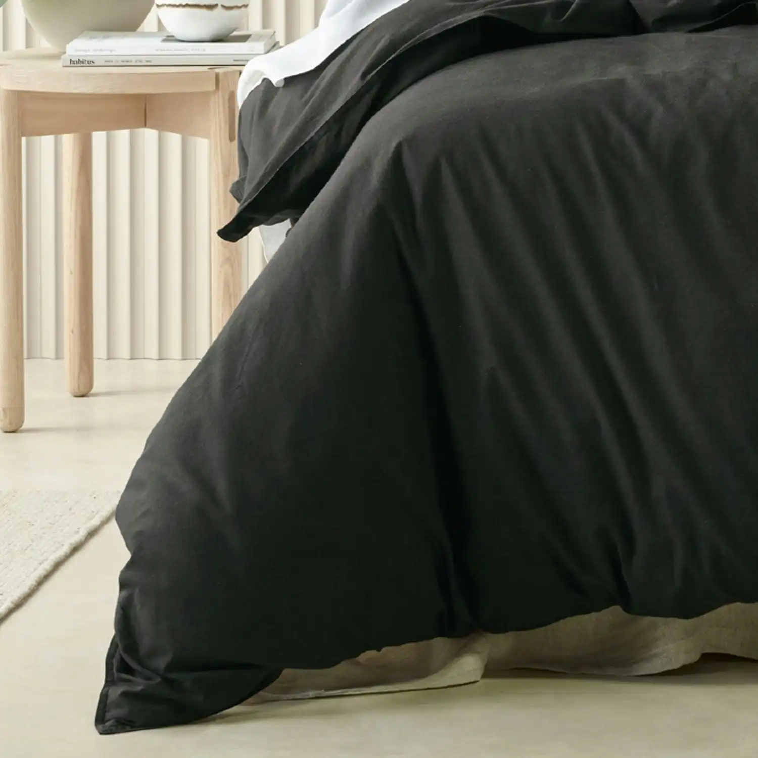 Bianca Bedding Acacia Charcoal Quilt Cover Set