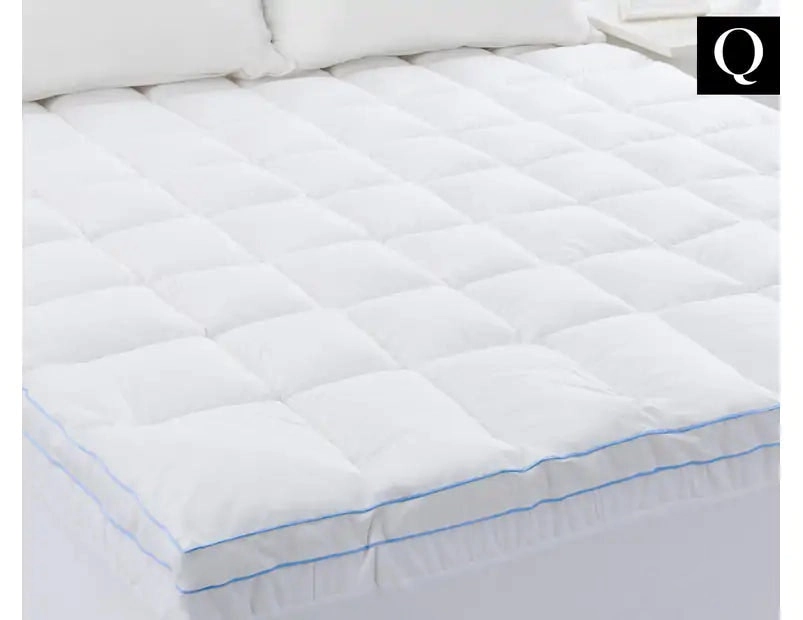 Cloudland 1000GSM Memory Resistant Microball Bed Mattress Topper - White