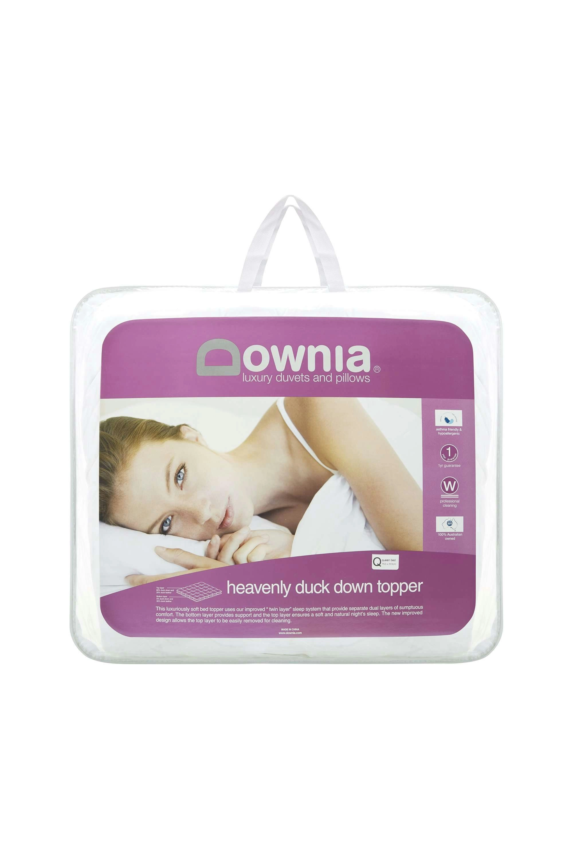 Downia Heavenly Twin Layer Duck Down Mattress Topper