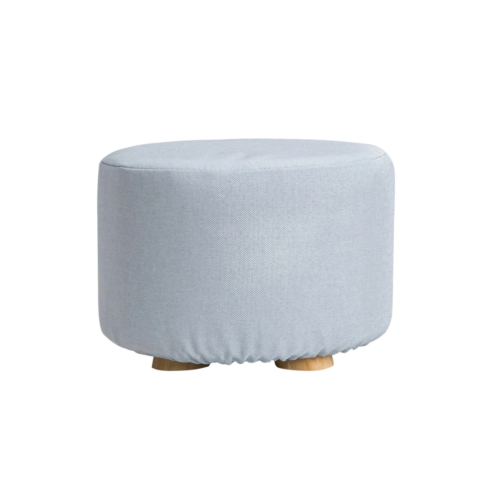 Round Foot Stool - LIGHT BLUE