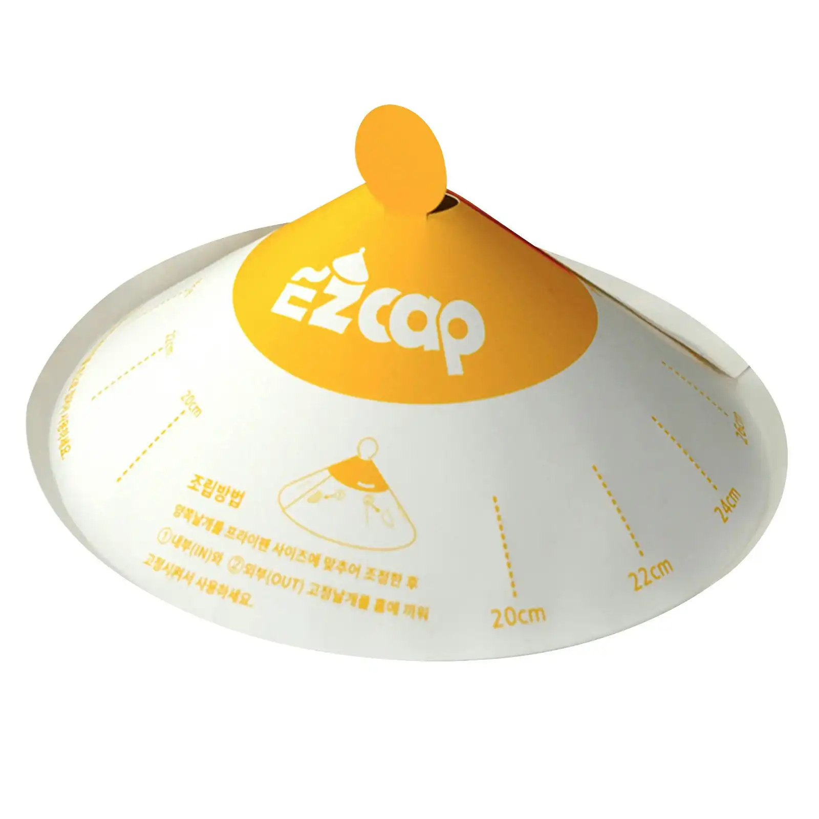 50X EZ CAP Paper Lid for Frypan Disposable