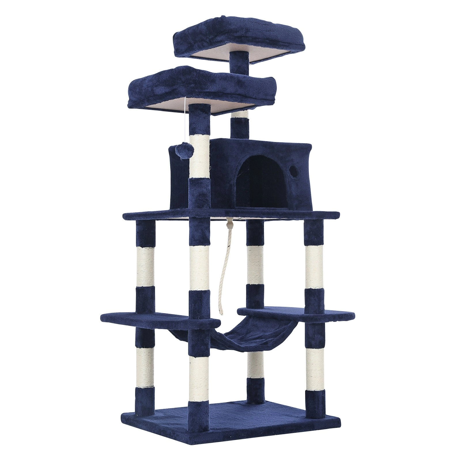 145cm Cat Tree Scratcher WHISKY - BLUE