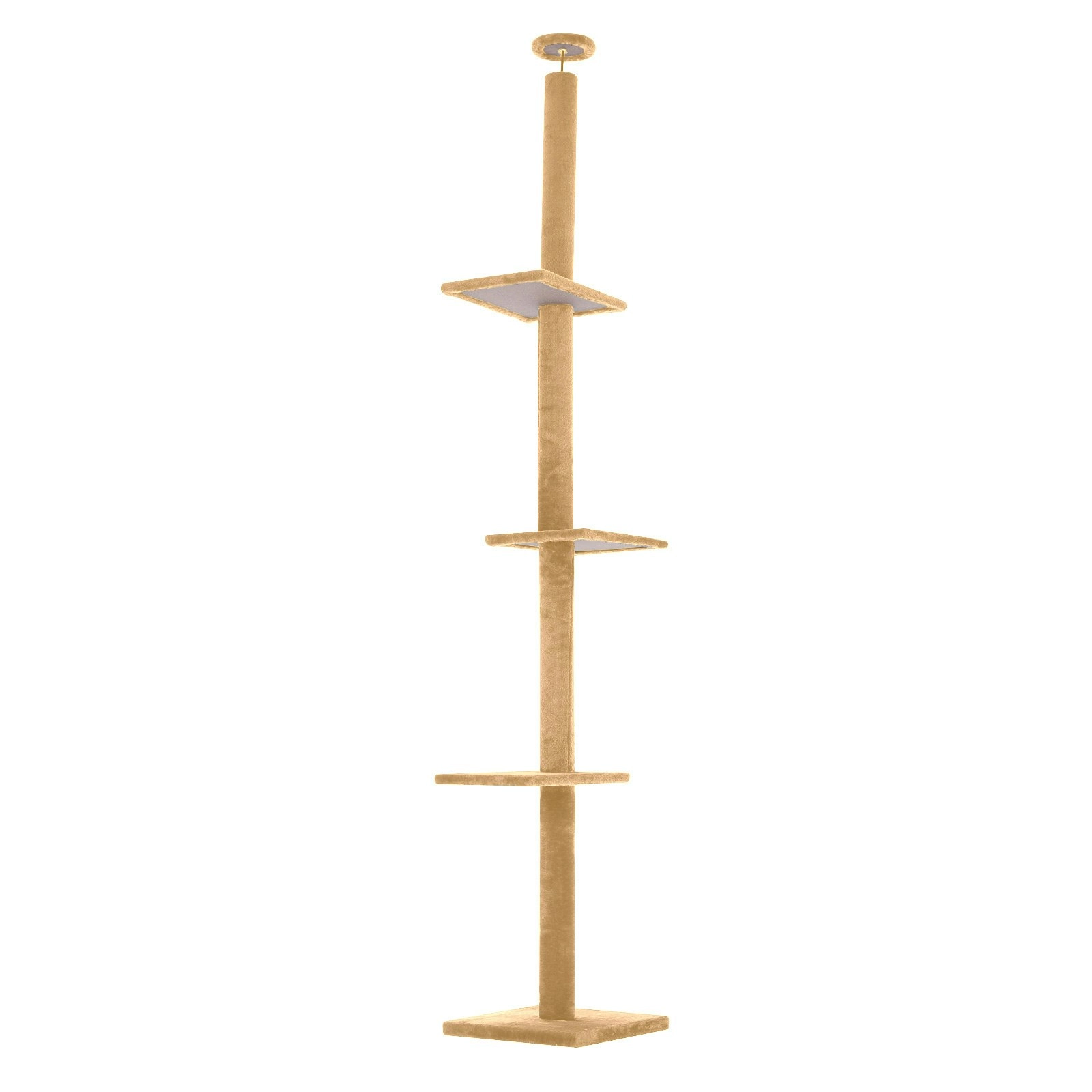 278cm Cat Tree Scratcher Floor to Ceiling PILLAR - BROWN