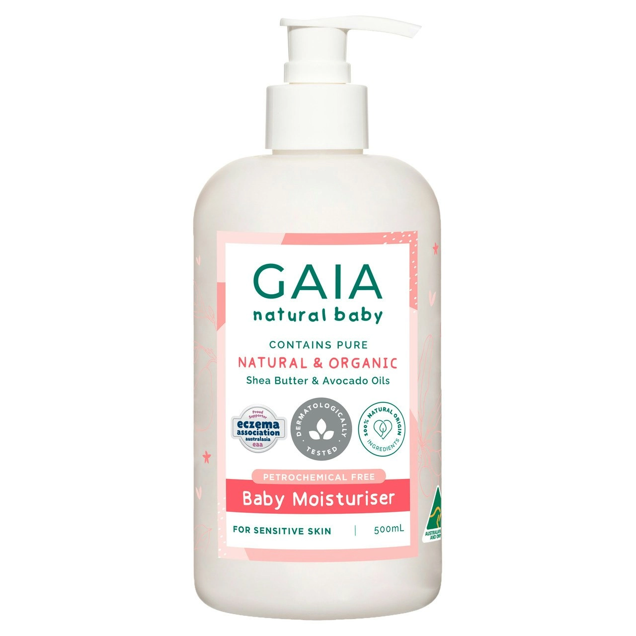 Gaia Natural Baby Moisturiser 500mL