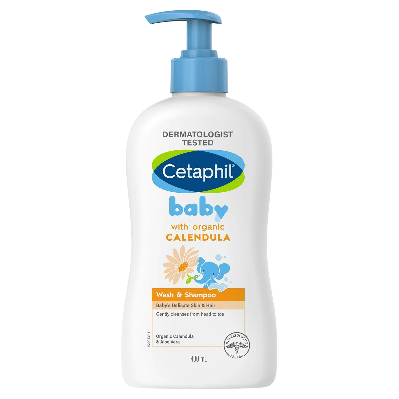 Cetaphil Baby Gentle Wash & Shampoo, Organic Calendula 400mL