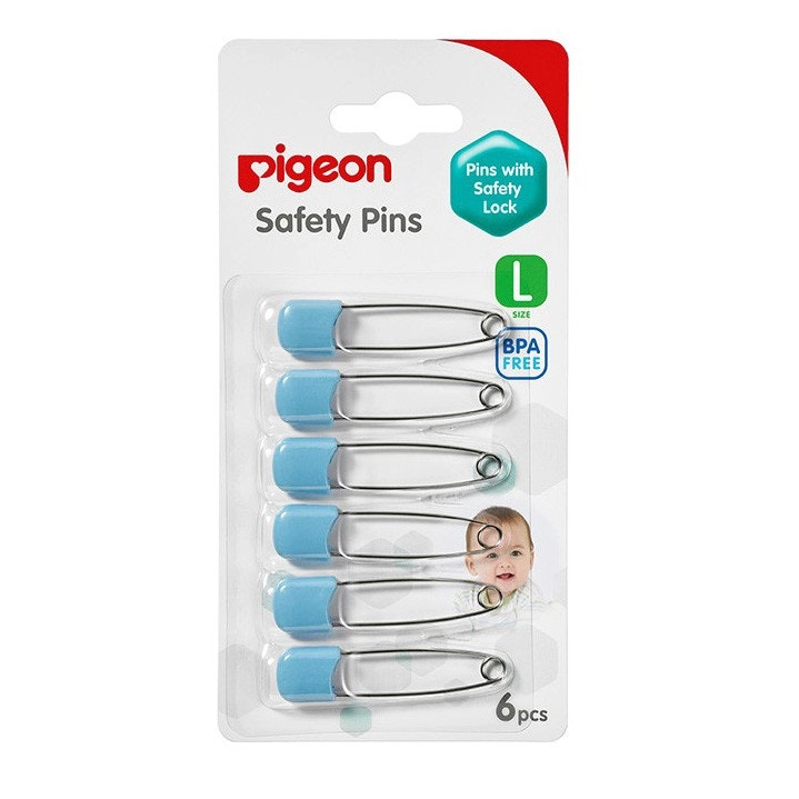 PIGEON Safety Pins 6 Pack