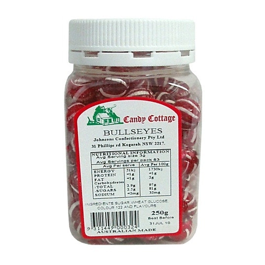 Candy Cottage Bullseyes 250g