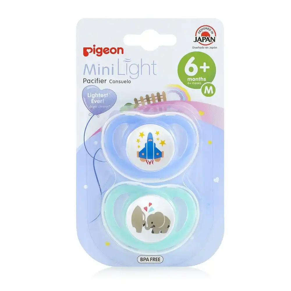PIGEON Minilight Pacifier Twin Pack M